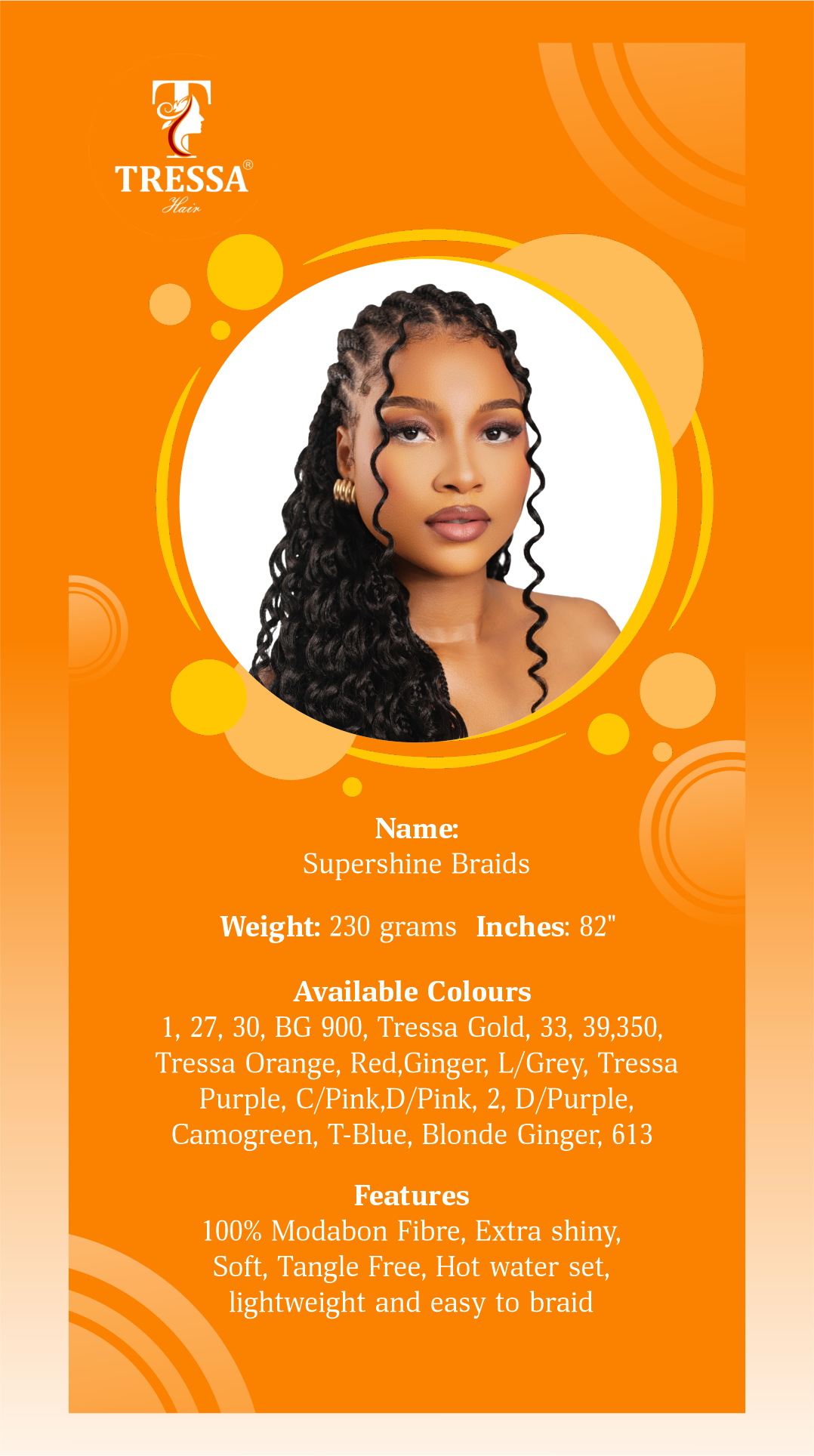 100% Modabon fibre. 100% made for braids. Braids are at the core of everything we do and we're proud to be your favourite choice for beautiful, log-lasting styles that let your creativity shine. Synthetic hair, extensions, weaves, wigs, and braids.